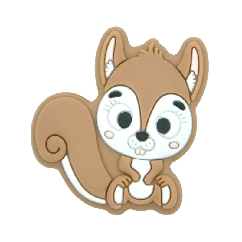 Cuentas de silicona de ardilla de 100 piezas al por mayor